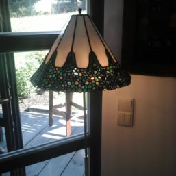 vitrážová lampa